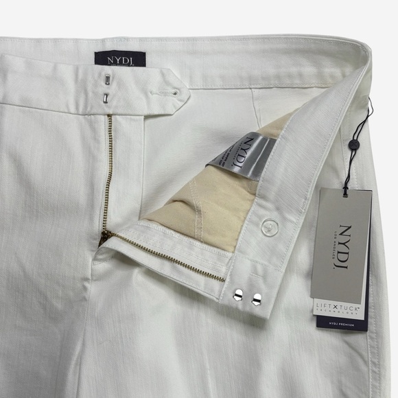 NYDJ Lift & Tuck Ankle Trouser Jean Optic White 16 Petite NEW - Picture 4 of 16